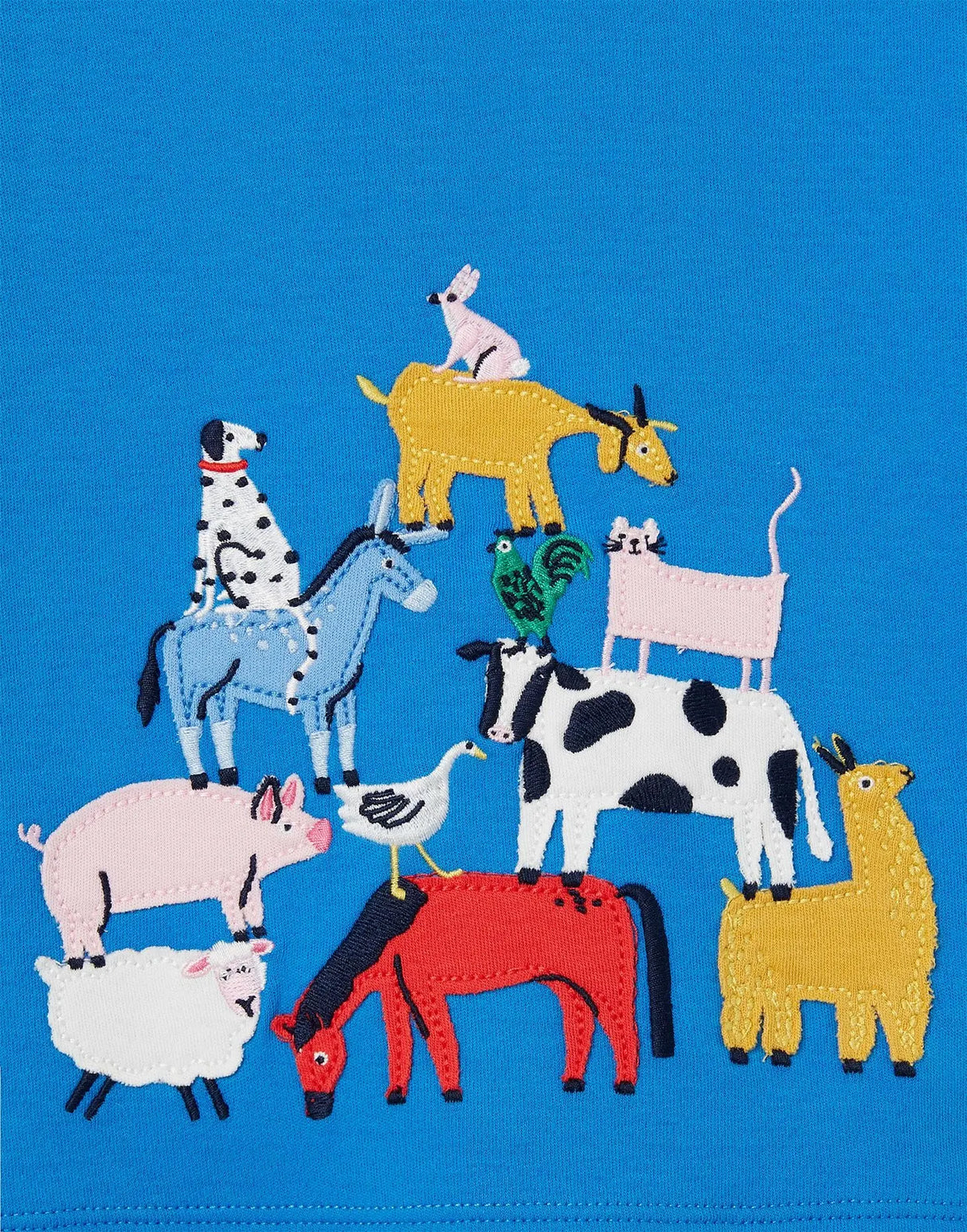 Tate Artwork Short Sleeve T-Shirt Animal Blue | Joules - Joules