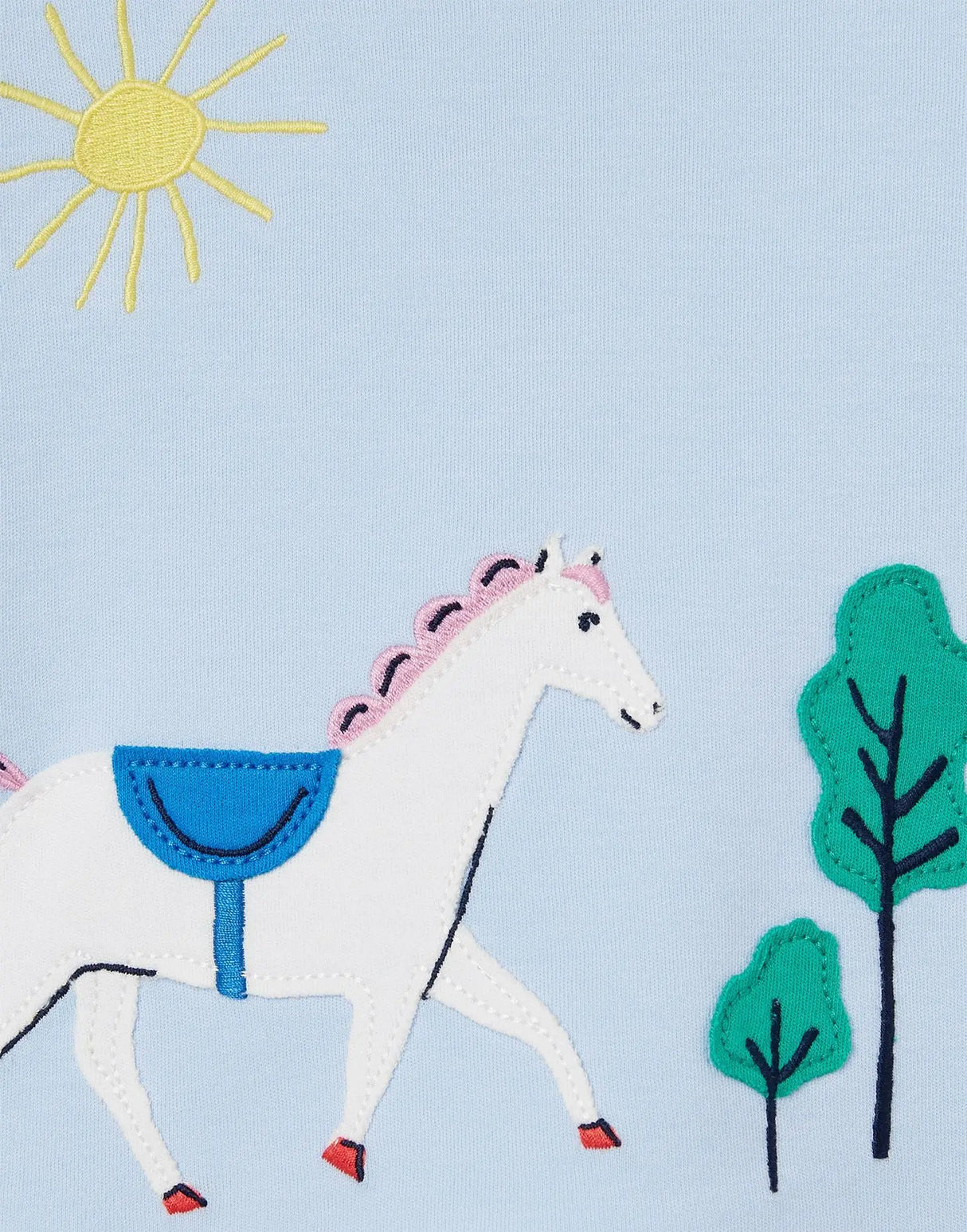 Tate Artwork Short Sleeve T-Shirt Horse Blue | Joules - Joules