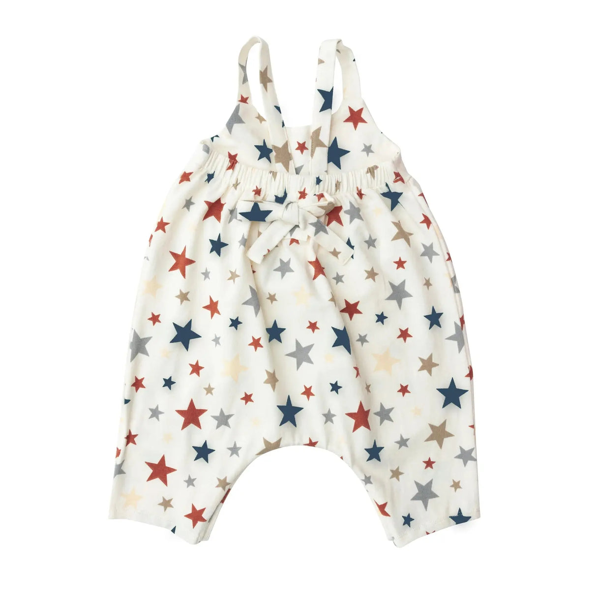 Tie Back Romper Pink - Stars | Angel Dear - Angel Dear