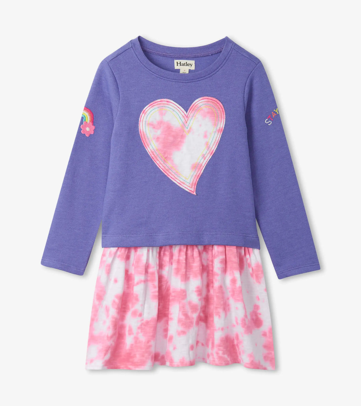 Tie Dye Heart Drop Waist Dress | Hatley - Hatley