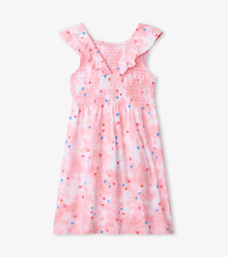 Tie Dye hearts Smocked Dress | Hatley - Hatley