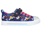 Toddler Girl's Twinkle Sparks Sneaker - Unicorn Sunshine - Navy | Skechers - Skechers