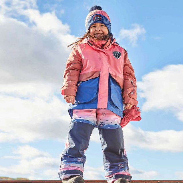 Two Piece Snowsuit Colorblock Jacket With Printed Pant | DEUX PAR DEUX - DEUX PAR DEUX