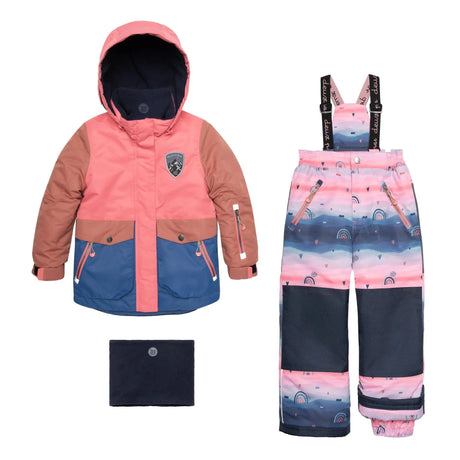 Two Piece Snowsuit Colorblock Jacket With Printed Pant | DEUX PAR DEUX - DEUX PAR DEUX