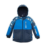 Two Piece Snowsuit Royal Blue With Printed Penguins | DEUX PAR DEUX - DEUX PAR DEUX