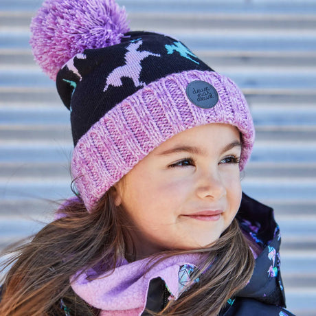 Unicorn Jacquard Knit Hat | DEUX PAR DEUX - DEUX PAR DEUX