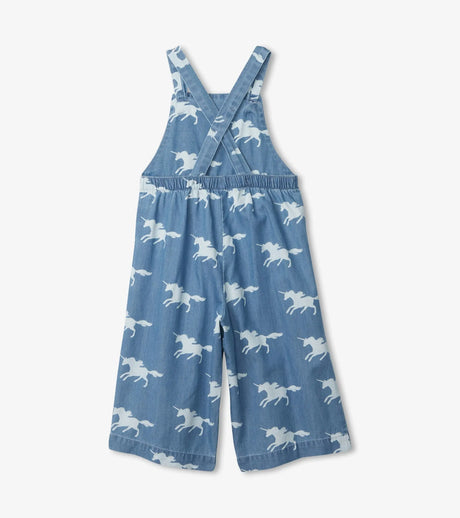 Unicorn Silhouettes Chambray Romper | Hatley - Hatley