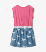 Unicorn Silhouettes Elastic Waist Dress | Hatley - Hatley