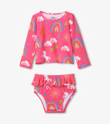 Unicorns & Rainbows Baby Rashguard Set | Hatley - Hatley