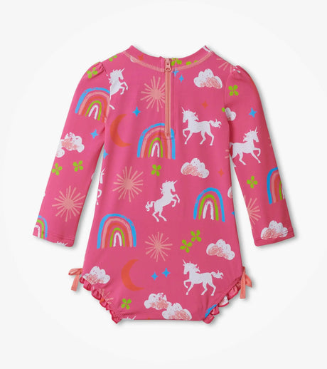 Unicorns & Rainbows Baby Rashguard Swimsuit | Hatley - Hatley