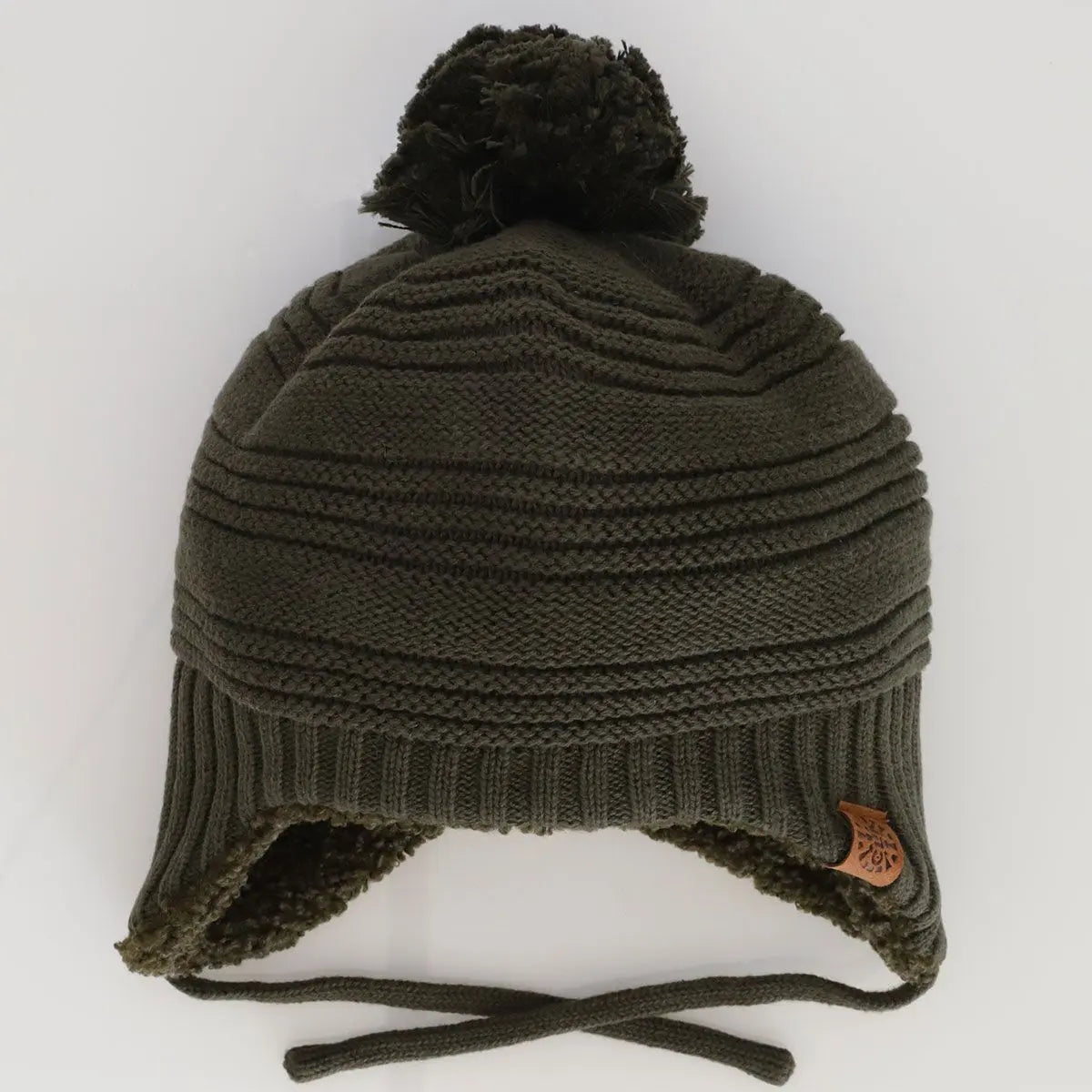 Unisex Cotton Knit Winter Hat - Olive | CALIKIDS - Jenni Kidz