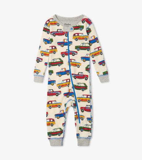 Vintage Cars Organic Cotton Coverall | Hatley - Hatley