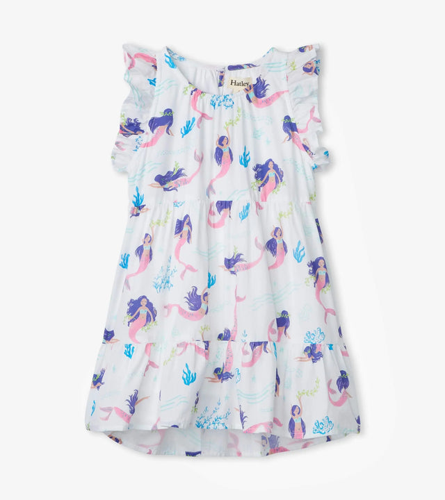 Whimsical Mermaids Ruffle Sleeve Dress | Hatley - Hatley