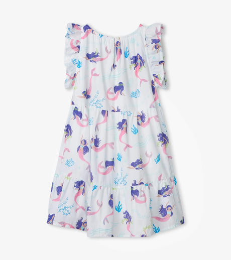 Whimsical Mermaids Ruffle Sleeve Dress | Hatley - Hatley