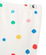 White & Blue Dot Cat Organic Nursery Payton Leggings | Joules - Joules