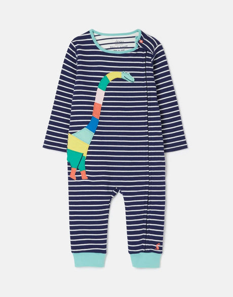 Winfield Organically Grown Cotton Artwork Romper - Navy | Joules - Joules