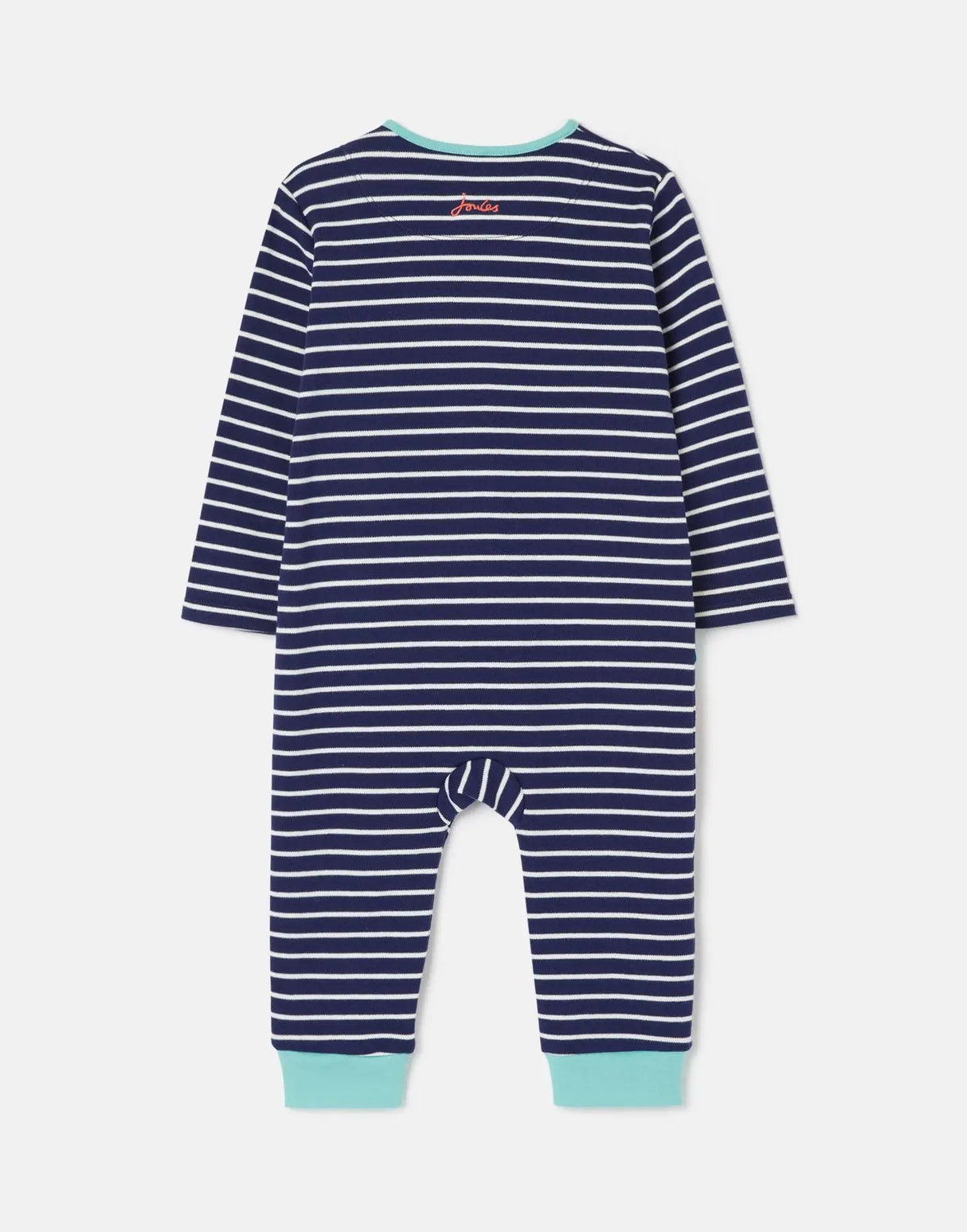 Winfield Organically Grown Cotton Artwork Romper - Navy | Joules - Joules