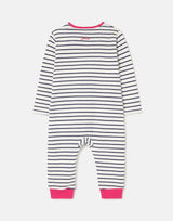 Winfield Organically Grown Cotton Artwork Romper - Stripe | Joules - Joules