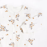 Winter Jasmine Print on Off-White Sleeper | Petit Lem - Jenni Kidz