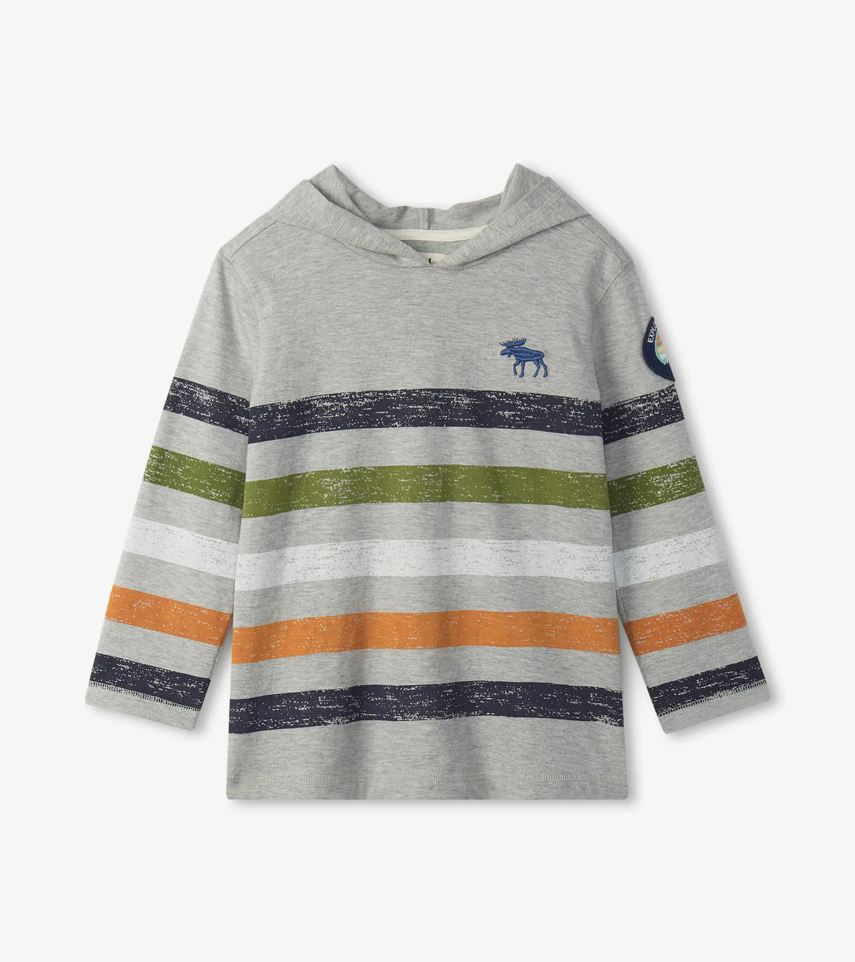 Woodland Stripes Hooded Tee | Hatley - Jenni Kidz