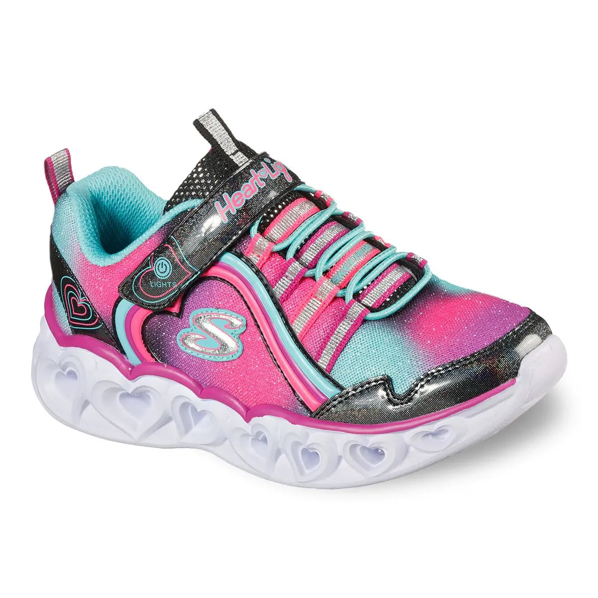 Youth Girls' Sweetheart Lights Sneaker - Rainbow Lux | Sketchers - Skechers