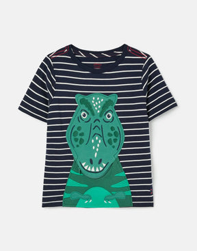 Joules Zipadee Short Sleeve Zip Artwork T-Shirt – product image 1