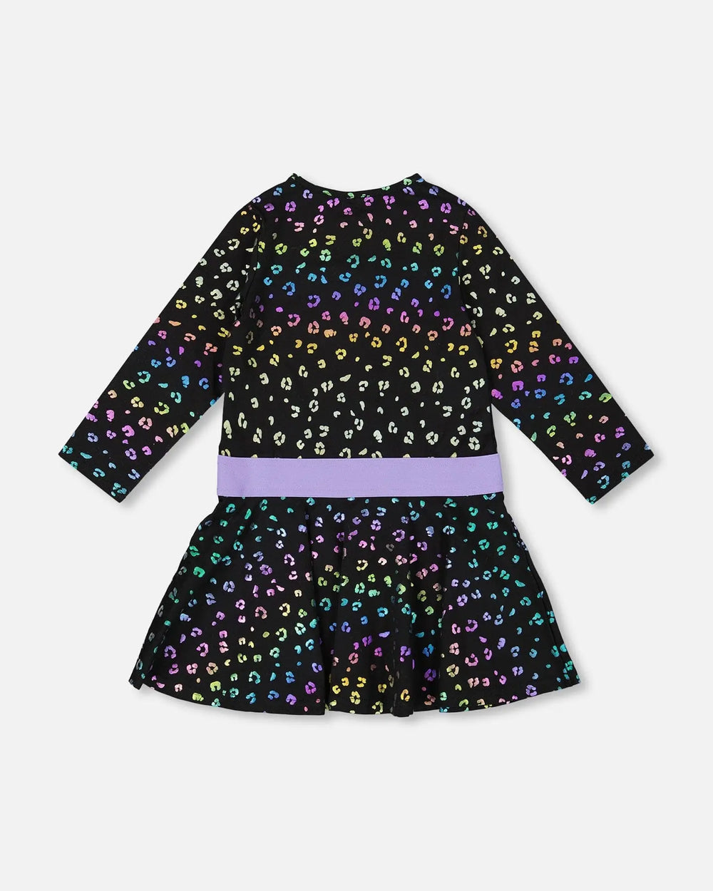 Jersey Dress Multicolor Leopard Print | Deux par Deux | Jenni Kidz