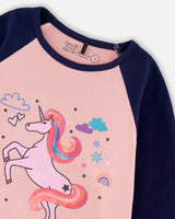 Jersey Raglan Sleeve Tee Dusty Pink | Deux par Deux | Jenni Kidz