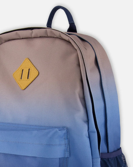 Kids Backpack Blue And Beige Gradient | Deux par Deux | Jenni Kidz