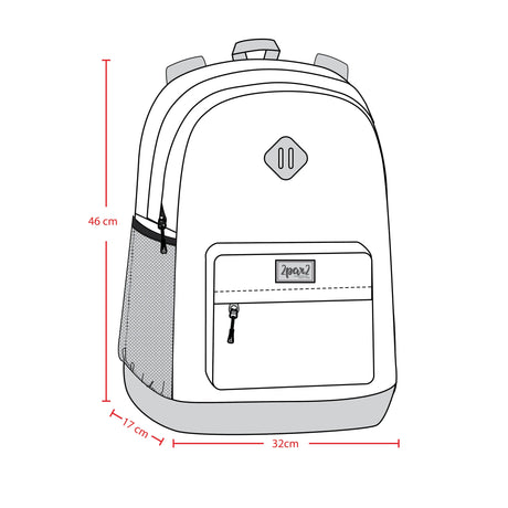 Kids Backpack Blue And Beige Gradient | Deux par Deux | Jenni Kidz