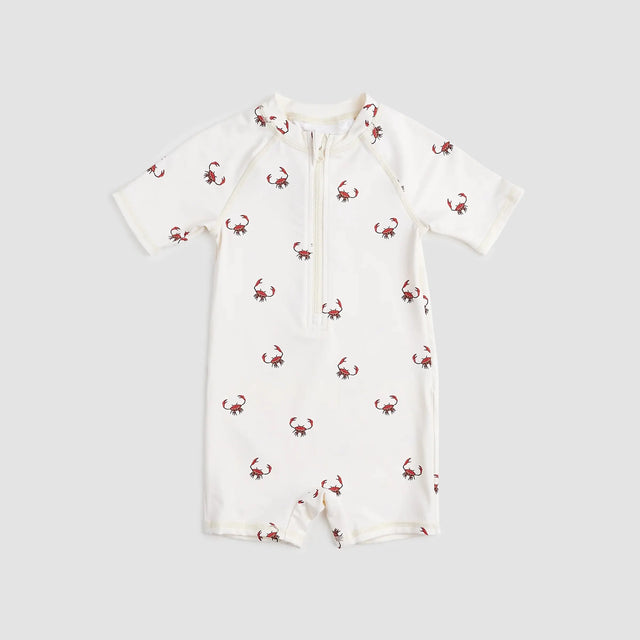 King Crab On Crème Swim Romper | Miles The Label | Miles The Label | Jenni Kidz