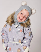 Knit Balaclava Heather Gray | Deux par Deux | Jenni Kidz