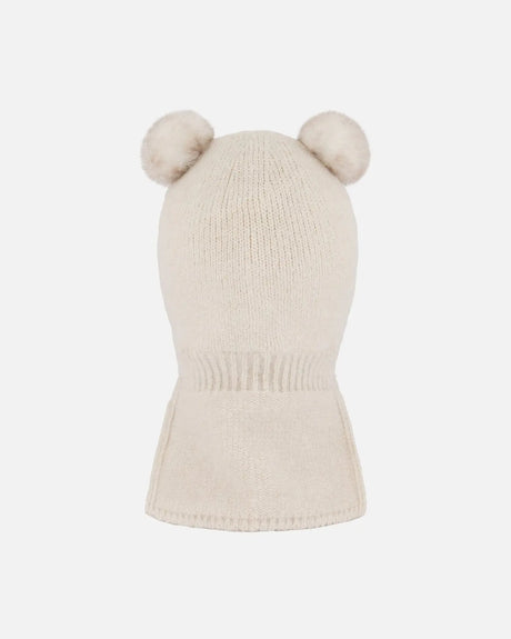 Knit Balaclava Off-White | Deux par Deux | Jenni Kidz