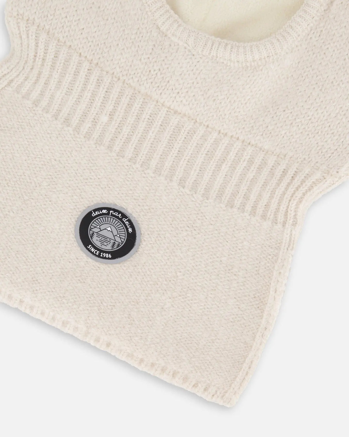 Knit Balaclava Off-White | Deux par Deux | Jenni Kidz