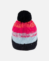 Knit Hat Gradient Blue, Coral And Fuschia | Deux par Deux | Jenni Kidz