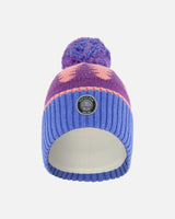 Knit Hat Mauve Pine And Blue | Deux par Deux | Jenni Kidz