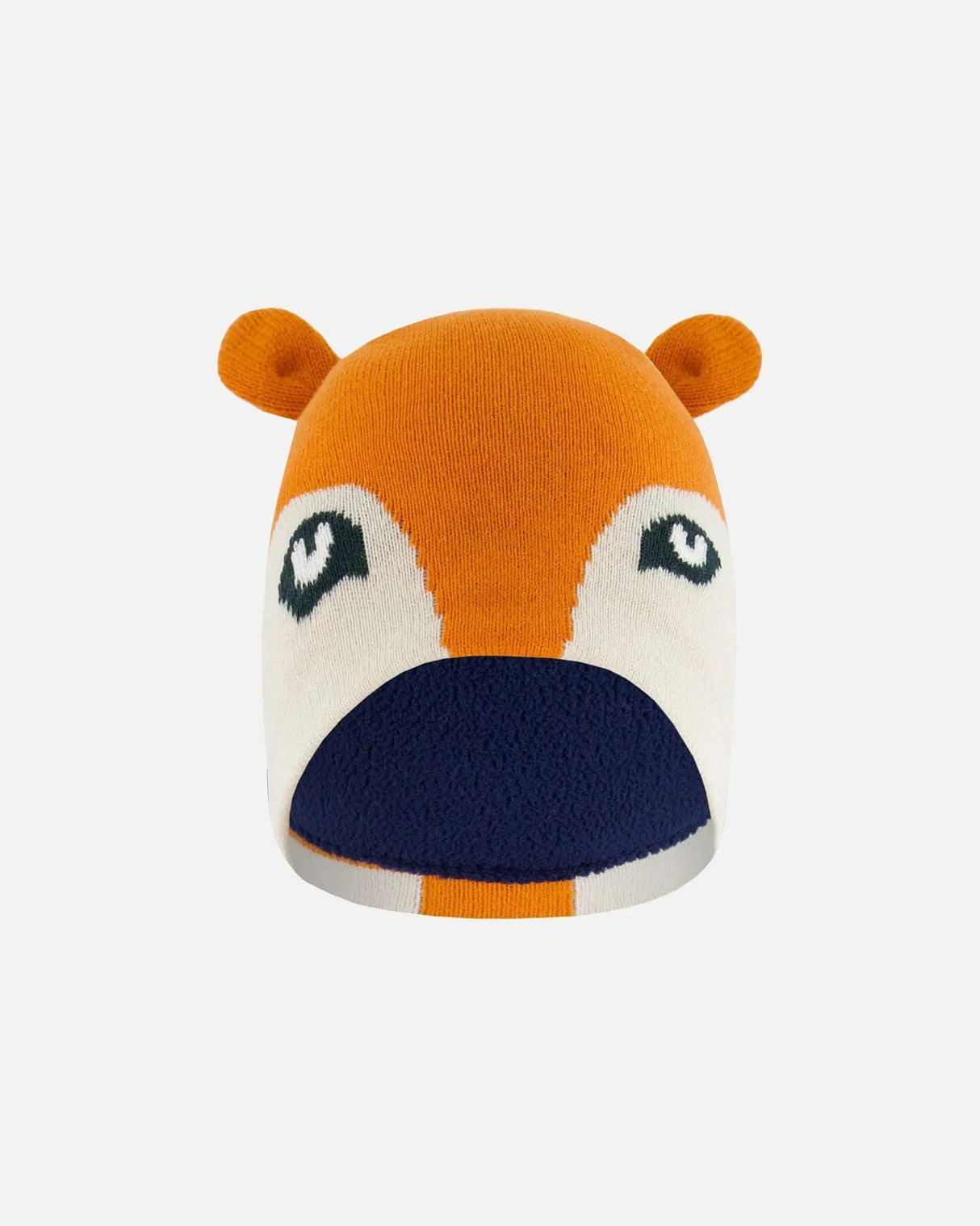 Knit Hat Orange Fox Face | Deux par Deux | Jenni Kidz