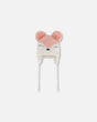 Knit Hat With Ears Light Pink Deer Face | Deux par Deux | Jenni Kidz