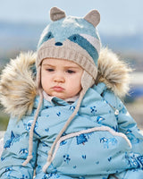 Knit Hat With Ears Racoon Face | Deux par Deux | Jenni Kidz