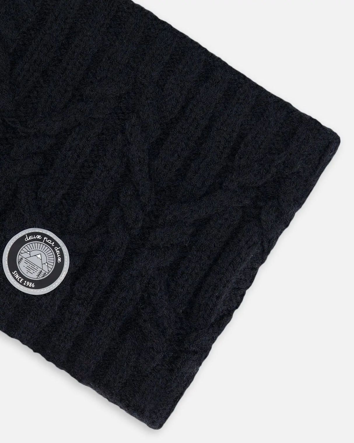 Knit Neckwarmer Black | Deux par Deux | Jenni Kidz