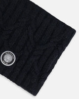 Knit Neckwarmer Black | Deux par Deux | Jenni Kidz