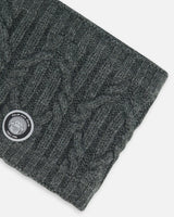 Knit Neckwarmer Dark Gray | Deux par Deux | Jenni Kidz