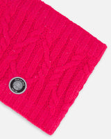 Knit Neckwarmer Fuschia Pink | Deux par Deux | Jenni Kidz