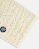 Knit Neckwarmer Off White | Deux par Deux | Jenni Kidz