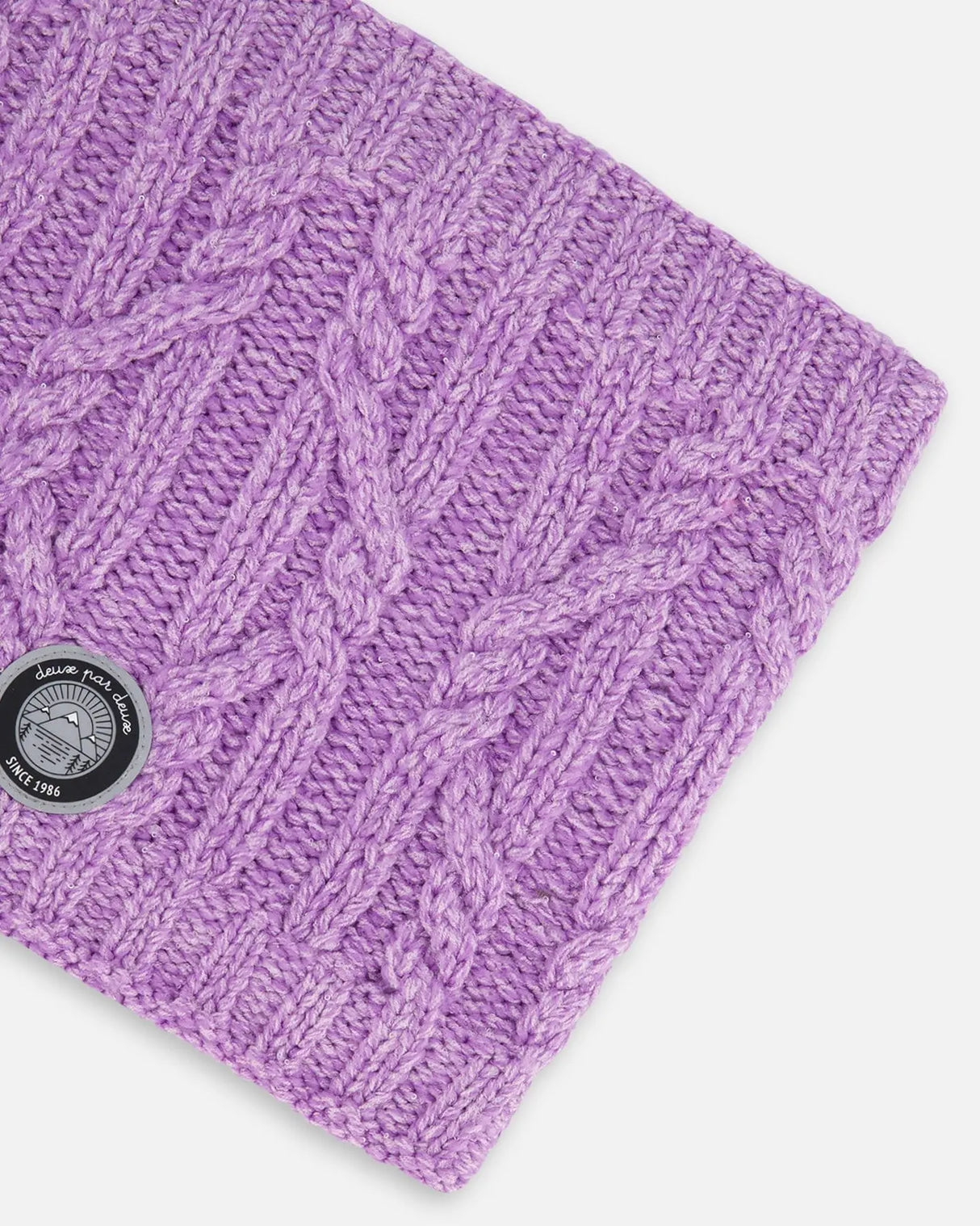 Knit Neckwarmer Purple | Deux par Deux | Jenni Kidz