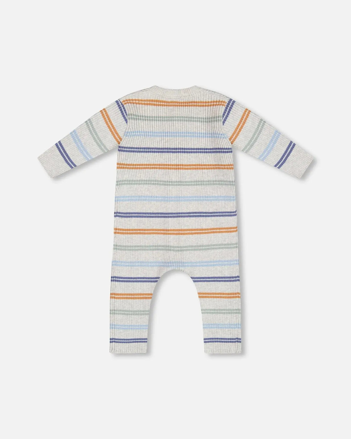 Knitted Jumpsuit Stripe Hazel And Blue | Deux par Deux | Jenni Kidz