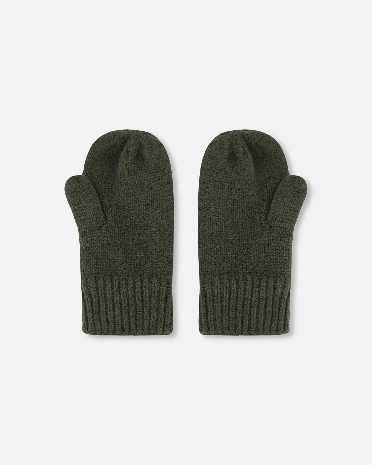 Knitted Mittens Forest Green | Deux par Deux | Jenni Kidz