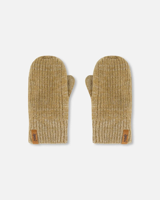 Knitted Mittens Taupe | Deux par Deux | Jenni Kidz