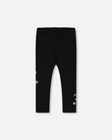 Leggings Black Printed Stars | Deux par Deux | Jenni Kidz