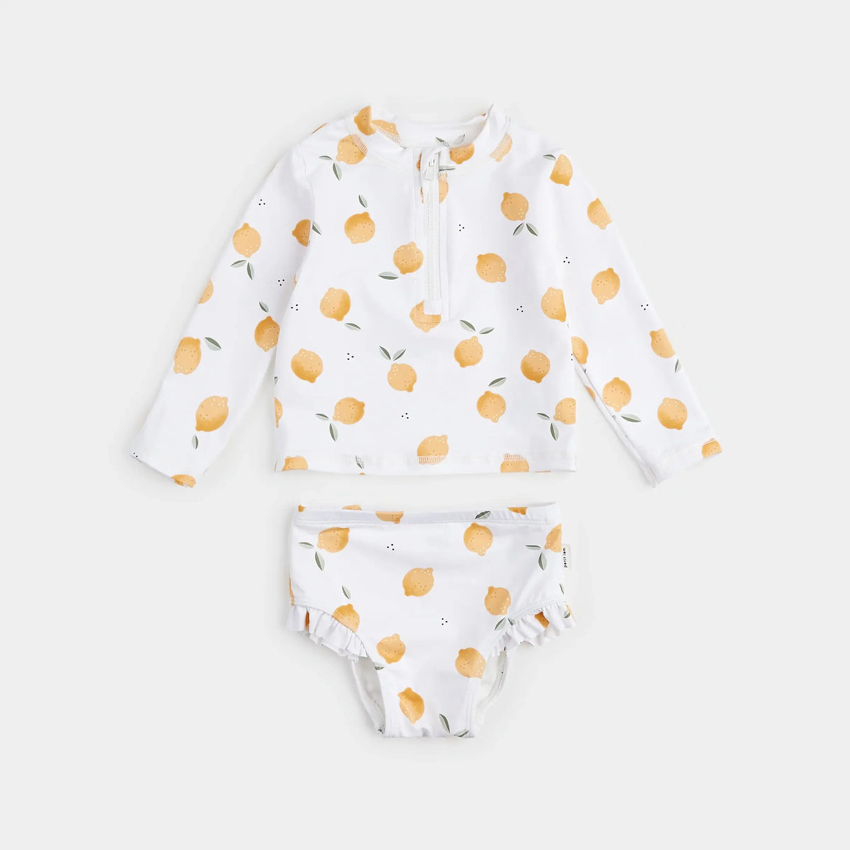 Lemon Print Long-Sleeve Rashguard Set | Petit Lem | Petit Lem | Jenni Kidz